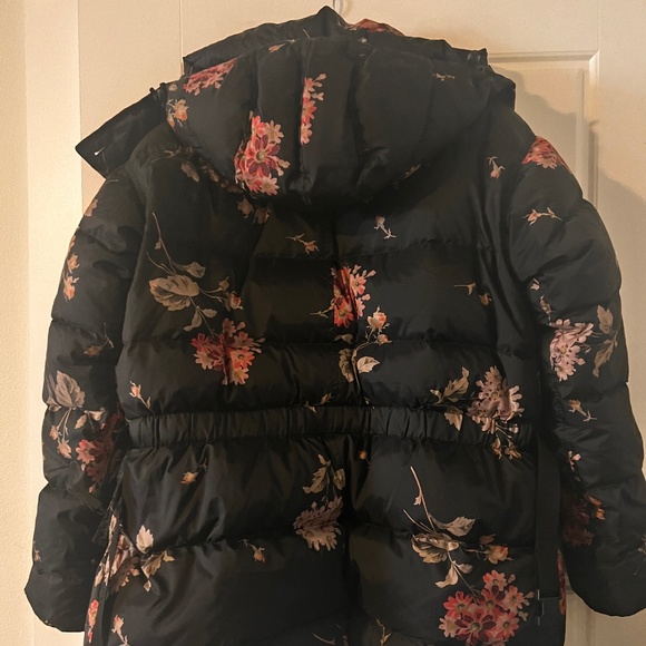 COPY - R13 UPSIDE-DOWN COAT IN FLORAL ON BLACK : NWOT : SMALL - Picture 5 of 13